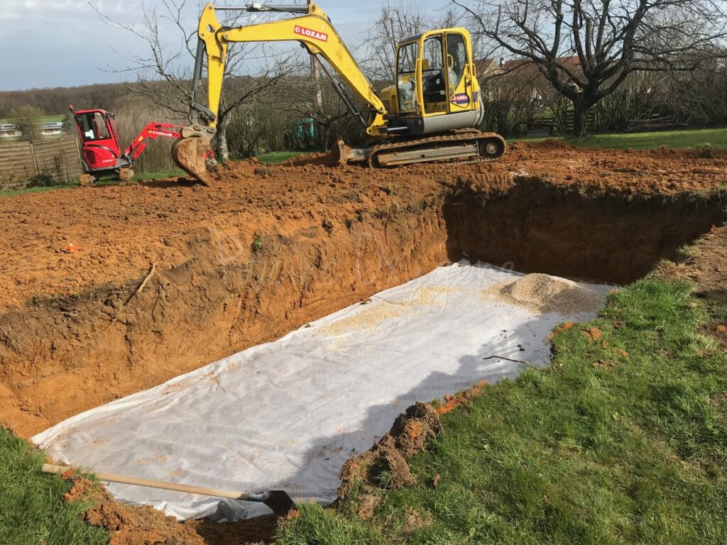 Photographie Construction d'une piscine